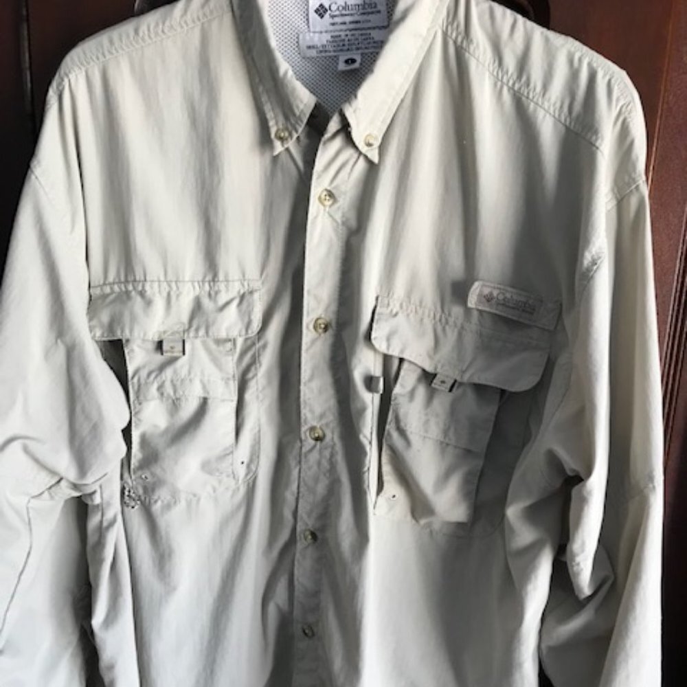 Columbia Sportswear Men's Fishing Shirt Size Large